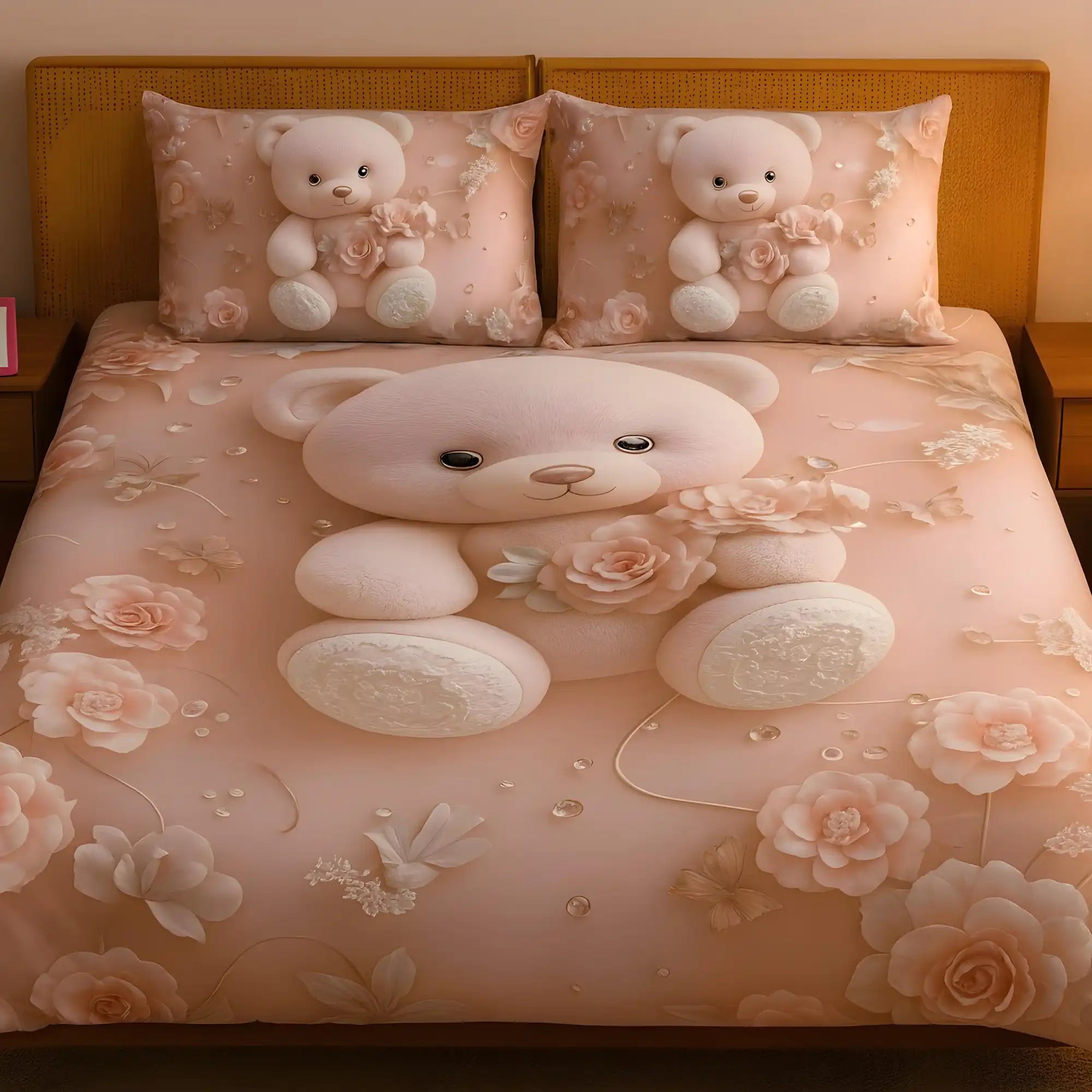 7D - Luxury bedding set | premium king size bed sheet set | comfortable bed sheet for bedroom
